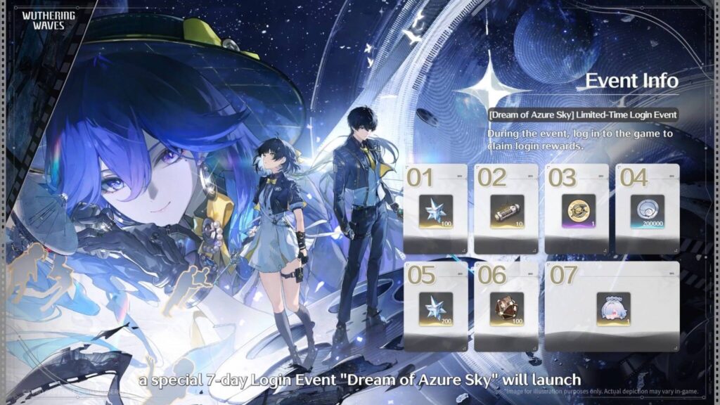 Wuthering Waves 3.4 Log In Event